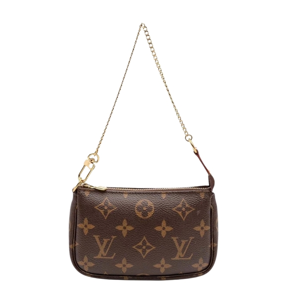 Authentic Louis Vuitton Brown Monogram Mini Pochette in Pristine Condition - Picture 1 of 16